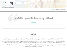 Tablet Screenshot of mendyshummus.com